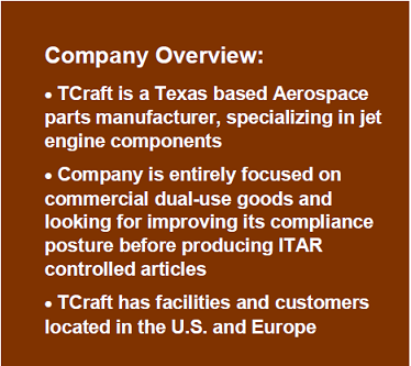 TCraft Prefers Linqs for Compliance 1 TCraft Preferred Linqs for ITAR Compliance